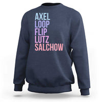 Figure Skating Lovers Sweatshirt Funny Axel Loop Flip Lutz Salchow - Wonder Print Shop