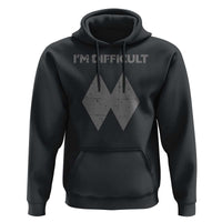 Funny Ski Snowboard Hoodie I'm Difficult Double Black Diamonds