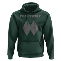 Funny Ski Snowboard Hoodie I'm Difficult Double Black Diamonds