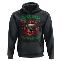 Funny Christmas Hunting Hoodie Jingle Bells Shotgun Shells Santa Deer