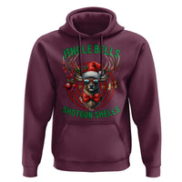 Funny Christmas Hunting Hoodie Jingle Bells Shotgun Shells Santa Deer