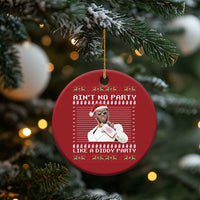 Funny Ain't No Party Like A Diddy Party Christmas Ornament Xmas Dirty Santa Diddy - Wonder Print Shop