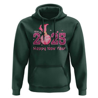 Funny Howdy 2025 Happy New Year Hoodie Cowgirl New Year's Eve Party Disco Ball