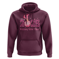 Funny Howdy 2025 Happy New Year Hoodie Cowgirl New Year's Eve Party Disco Ball
