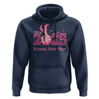 Funny Howdy 2025 Happy New Year Hoodie Cowgirl New Year's Eve Party Disco Ball