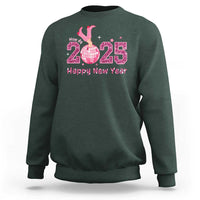 Funny Howdy 2025 Happy New Year Sweatshirt Cowgirl New Year's Eve Party Disco Ball
