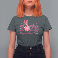 Funny Howdy 2025 Happy New Year T Shirt For Women Cowgirl New Year's Eve Party Disco Ball - Wonder Print Shop