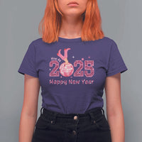 Funny Howdy 2025 Happy New Year T Shirt For Women Cowgirl New Year's Eve Party Disco Ball - Wonder Print Shop