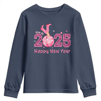 Funny Howdy 2025 Happy New Year Youth Sweatshirt Cowgirl New Year's Eve Party Disco Ball