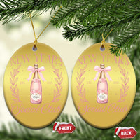 New Year's Social Club 2025 Christmas Ornament Coquette Champagne Bottles - Wonder Print Shop