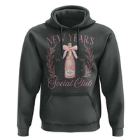 New Year's Social Club 2025 Hoodie Coquette Champagne Bottles