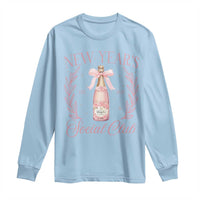 New Year's Social Club 2025 Long Sleeve Shirt Coquette Champagne Bottles