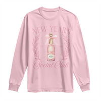 New Year's Social Club 2025 Long Sleeve Shirt Coquette Champagne Bottles