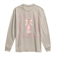 New Year's Social Club 2025 Long Sleeve Shirt Coquette Champagne Bottles