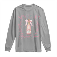 New Year's Social Club 2025 Long Sleeve Shirt Coquette Champagne Bottles