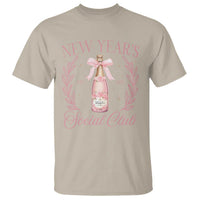 New Year's Social Club 2025 T Shirt Coquette Champagne Bottles - Wonder Print Shop