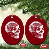 Skull 45 lbs Plate Weight Lifting Gym Workout Ceramic Ornament - Wonder Print Shop
