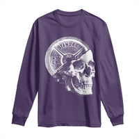 Skull 45 lbs Plate Weight Lifting Gym Workout Long Sleeve Shirt - Wonder Print Shop