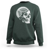 Skull 45 lbs Plate Weight Lifting Gym Workout Sweatshirt - Wonder Print Shop