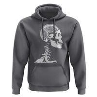 Funny Skeleton 45 lbs Plate Weight Lifting Gym Working Out Hoodie - Wonder Print Shop