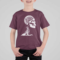 Funny Skeleton 45 lbs Plate Weight Lifting Gym Working Out T Shirt For Kid - Wonder Print Shop