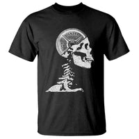 Funny Skeleton 45 lbs Plate Weight Lifting Gym Working Out T Shirt - Wonder Print Shop