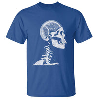 Funny Skeleton 45 lbs Plate Weight Lifting Gym Working Out T Shirt - Wonder Print Shop