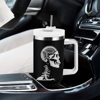 Funny Skeleton 45 lbs Plate Weight Lifting Gym Working Out Tumbler With Handle - Wonder Print Shop