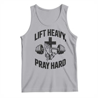 Lift Heavy Pray Hard Tank Top Christian Workout Jesus Gym Lifting - Wonder Print Shop