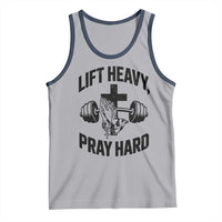 Lift Heavy Pray Hard Tank Top Christian Workout Jesus Gym Lifting - Wonder Print Shop