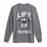 Funny Lift You Fools Long Sleeve Shirt Swole Wizard Weightlifting Bodybuilding Gym Fitness - Wonder Print Shop