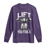 Funny Lift You Fools Long Sleeve Shirt Swole Wizard Weightlifting Bodybuilding Gym Fitness - Wonder Print Shop