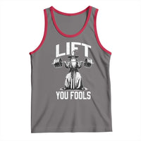Funny Lift You Fools Tank Top Swole Wizard Weightlifting Bodybuilding Gym Fitness - Wonder Print Shop