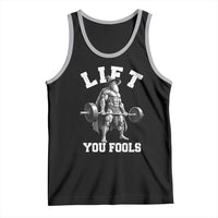 Funny Lift You Fools Tank Top Swole Wizard Weightlifting Bodybuilding Gym - Wonder Print Shop