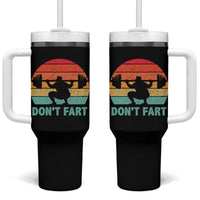 Dont Fart Fitness Gym Workout Weights Squat Humor Tumbler With Handle - Wonder Print Shop