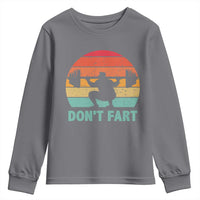 Dont Fart Fitness Gym Workout Weights Squat Humor Youth Sweatshirt - Wonder Print Shop