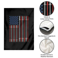 Fitness Gym Barbell Powerlifting Patriotic American Flag Garden Flag - Wonder Print Shop