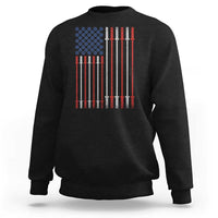 Fitness Gym Barbell Powerlifting Patriotic American Flag Sweatshirt - Wonder Print Shop