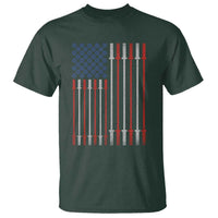 Fitness Gym Barbell Powerlifting Patriotic American Flag T Shirt - Wonder Print Shop
