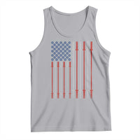 Fitness Gym Barbell Powerlifting Patriotic American Flag Tank Top - Wonder Print Shop