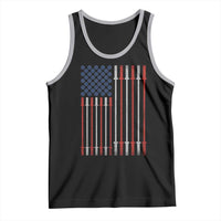 Fitness Gym Barbell Powerlifting Patriotic American Flag Tank Top - Wonder Print Shop
