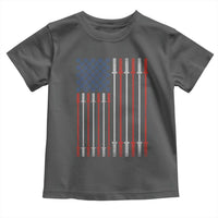 Fitness Gym Barbell Powerlifting Patriotic American Flag Toddler T Shirt - Wonder Print Shop