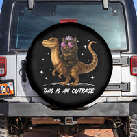 Dungeon Cat This Is An Outrage Spare Tire Cover Funny Princess Kitten Dinosaur - Wonder Print Shop