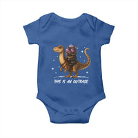 Dungeon Cat This Is An Outrage Baby Onesie Funny Princess Kitten Dinosaur - Wonder Print Shop
