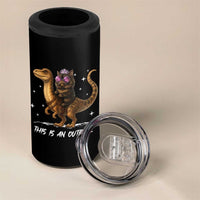 Dungeon Cat This Is An Outrage 4 in 1 Can Cooler Tumbler Funny Princess Kitten Dinosaur - Wonder Print Shop