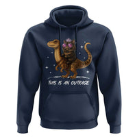 Dungeon Cat This Is An Outrage Hoodie Funny Princess Kitten Dinosaur - Wonder Print Shop