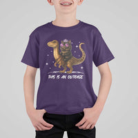 Dungeon Cat This Is An Outrage T Shirt For Kid Funny Princess Kitten Dinosaur - Wonder Print Shop