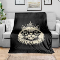 Dungeon Cat This Is An Outrage Throw Blanket Funny Princess Kitten - Wonder Print Shop