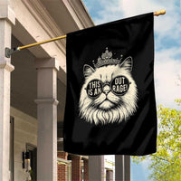Dungeon Cat This Is An Outrage Garden Flag Funny Princess Kitten - Wonder Print Shop
