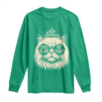 Dungeon Cat This Is An Outrage Long Sleeve Shirt Funny Princess Kitten - Wonder Print Shop